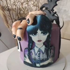 horneandorecuerdos halloween tartas fondant miercoles adams