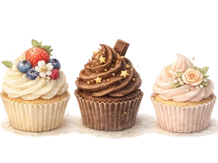 Cupcakes artesanales decorados