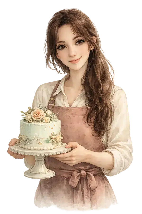 Pastelera artesanal de Horneando Recuerdos con una tarta personalizada de flores