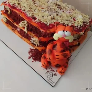 tarta garfield forma lasaña