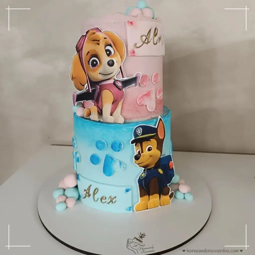 tarta personalizada de patrulla canina