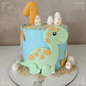 tarta primer año dino