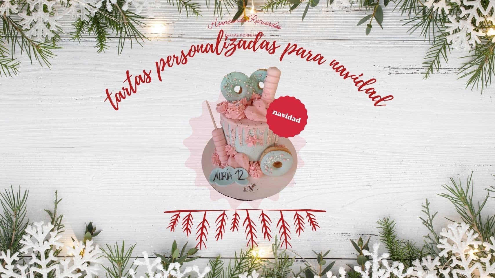 tartas personalizadas para navidad